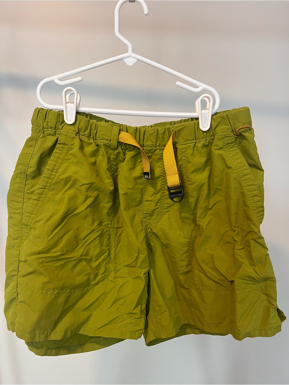 Men's Athletic Shorts with Yellow Drawcord